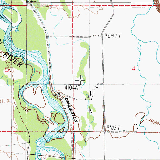 Topographic Map of 01N02E04CB__01 Well, MT