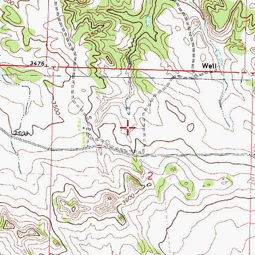 Topographic Map of 01N40E02BDAB01 Spring, MT