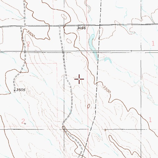Topographic Map of 01N57E02DDD_01 Well, MT