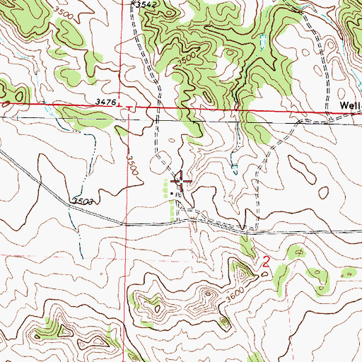 Topographic Map of 01N40E02BBDD01 Spring, MT