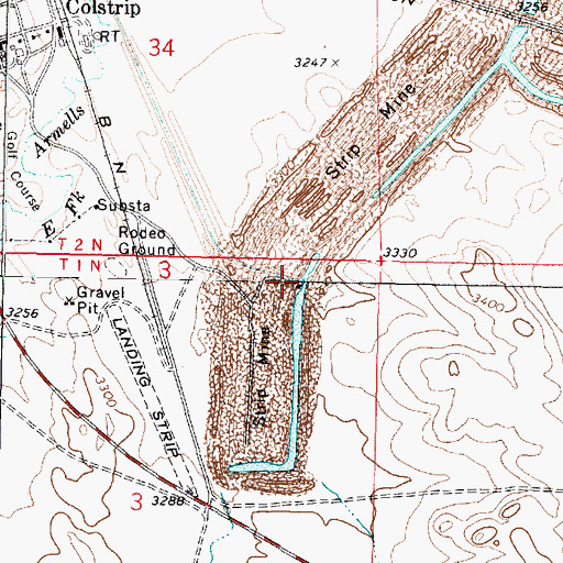 Topographic Map of 01N42E18DAAC02 Well, MT