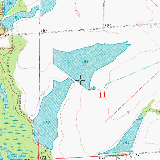 Topographic Map of Thomas Reservoir Dam, AR