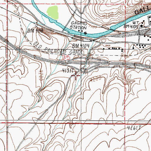 Topographic Map of 02N02E35DB__01 Well, MT