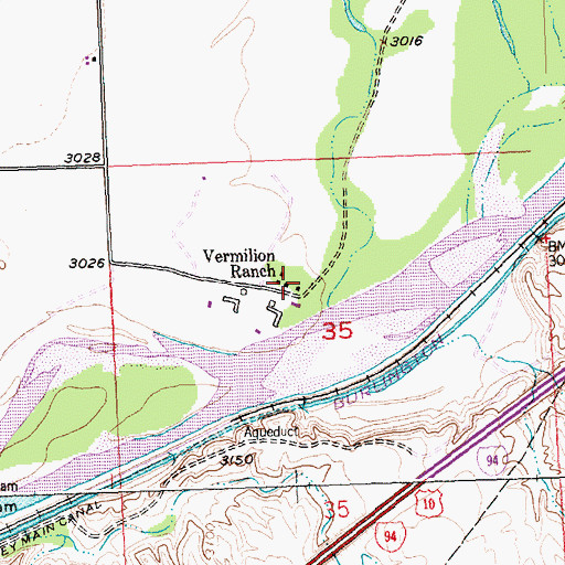 Topographic Map of 02N27E35BDAB01 Well, MT
