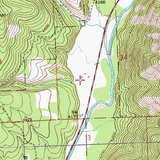 Topographic Map of 02N21W34CBD_01 Well, MT