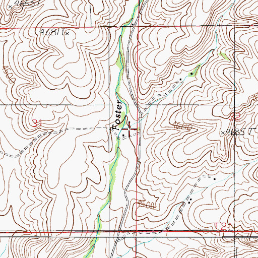 Topographic Map of 02N05E31DAAA01 Well, MT