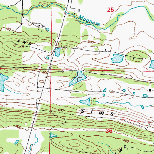 Topographic Map of Omni Lake, AR
