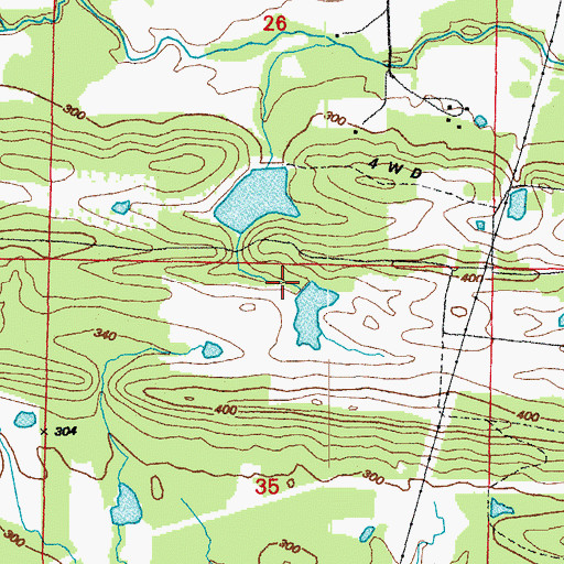 Topographic Map of Omni Lake Number Two Dam, AR