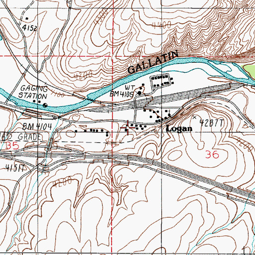 Topographic Map of 02N02E36BC__01 Well, MT