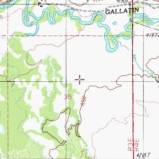 Topographic Map of 02N03E36AC__01 Well, MT