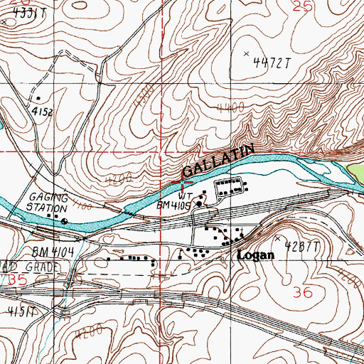 Topographic Map of 02N02E36BB__01 Well, MT