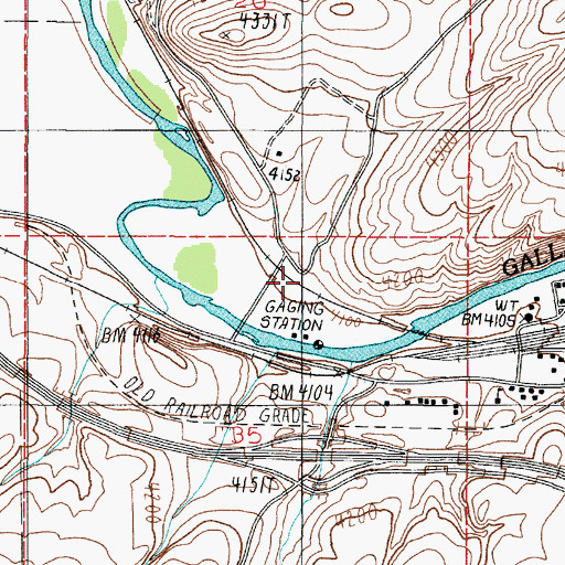 Topographic Map of 02N02E35AB__02 Well, MT