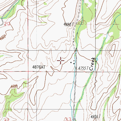 Topographic Map of 02N05E28CD__01 Well, MT