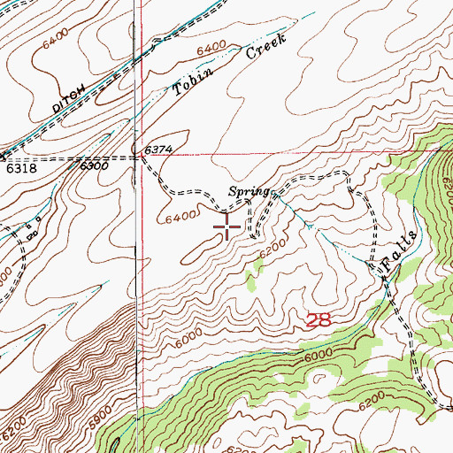 Topographic Map of 02N11E28B___01 Spring, MT