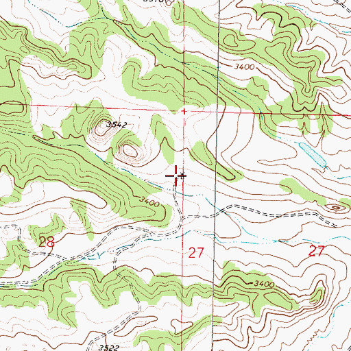 Topographic Map of 02N40E28AADD01 Well, MT