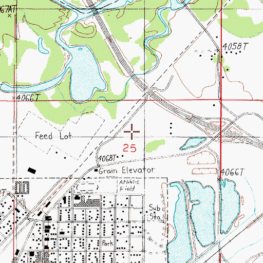 Topographic Map of 02N01E25AB__01 Well, MT