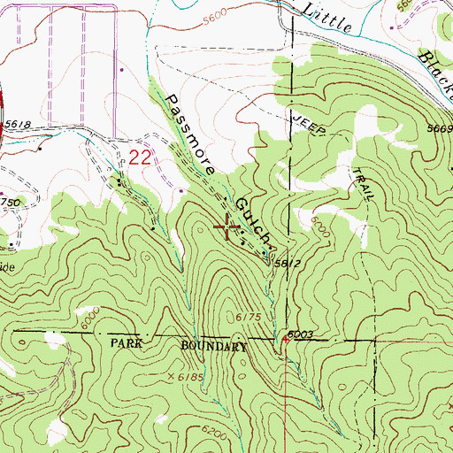 Topographic Map of 02N07W22DAC_01 Well, MT