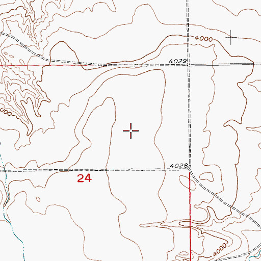 Topographic Map of 02N23E24A___01 Well, MT