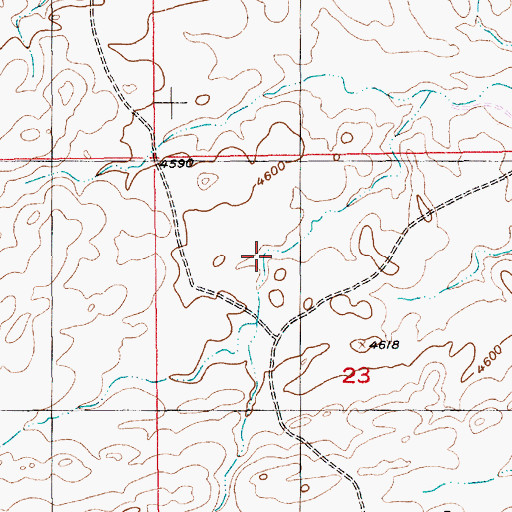 Topographic Map of 02N15E23BACC01 Well, MT