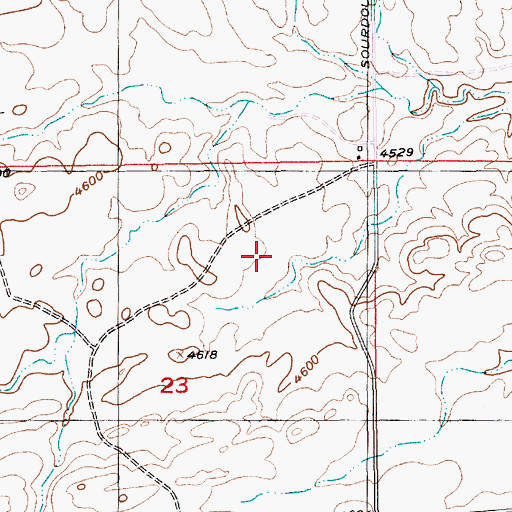 Topographic Map of 02N15E23A___01 Well, MT