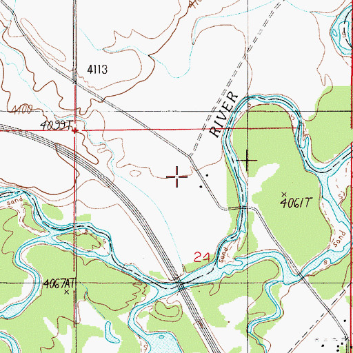 Topographic Map of 02N01E24BADA01 Well, MT