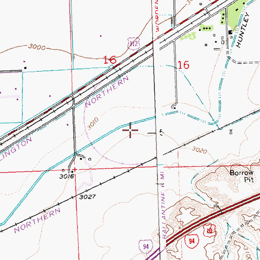 Topographic Map of 02N28E16C___01 Well, MT