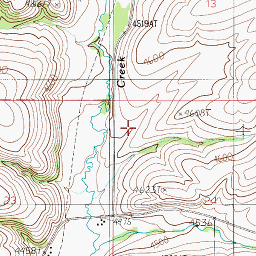 Topographic Map of 02N04E24BB__01 Well, MT