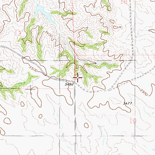 Topographic Map of 02N57E19BBC_01 Well, MT