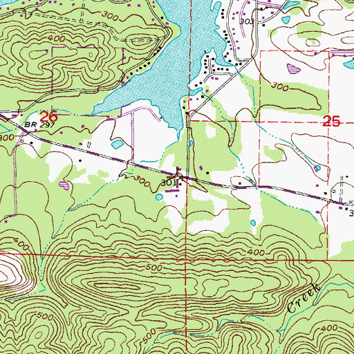 Topographic Map of Rankin School (historical), AR