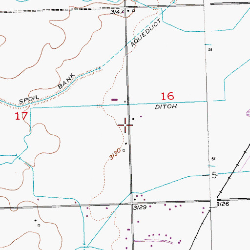Topographic Map of 02N27E16CBBC01 Well, MT