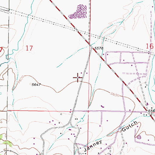 Topographic Map of 02N07W17DAD_01 Well, MT