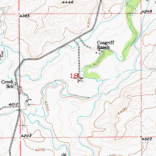 Topographic Map of 02N15E18____01 Well, MT