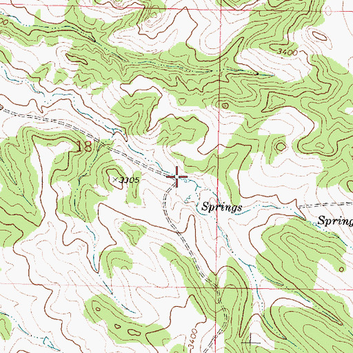 Topographic Map of 02N40E18DBB_01 Well, MT