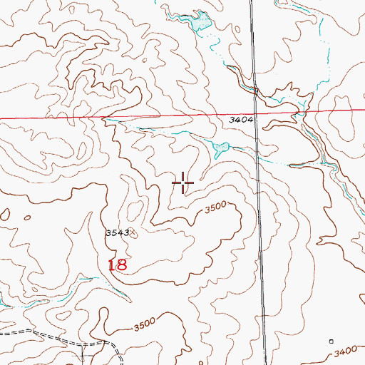Topographic Map of 02N26E18D___01 Well, MT