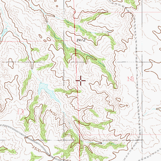 Topographic Map of 02N56E15BADC01 Well, MT