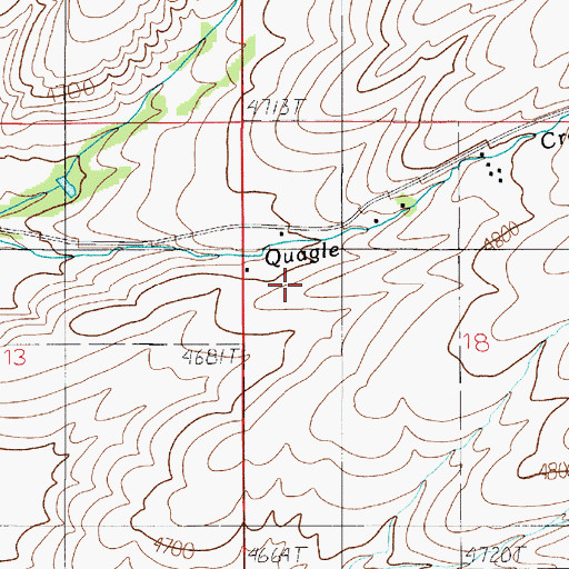 Topographic Map of 02N05E18BC__01 Well, MT