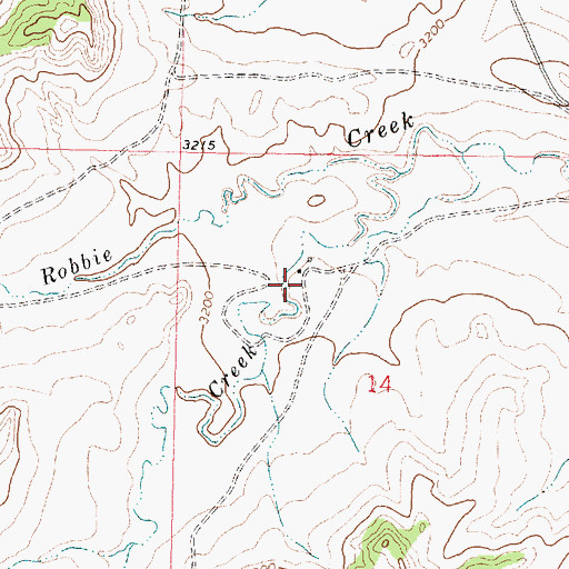 Topographic Map of 02N39E14BDBB02 Spring, MT