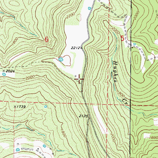 Topographic Map of Accident School (historical), AR