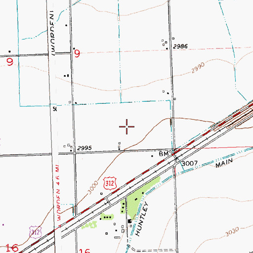 Topographic Map of 02N28E09DDBD01 Well, MT