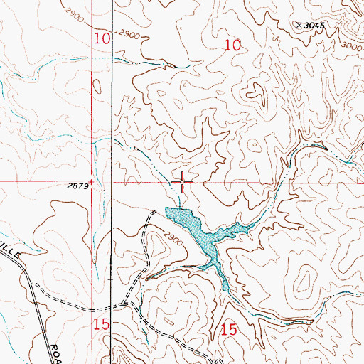 Topographic Map of 14N50E34AAAB01 Well, MT