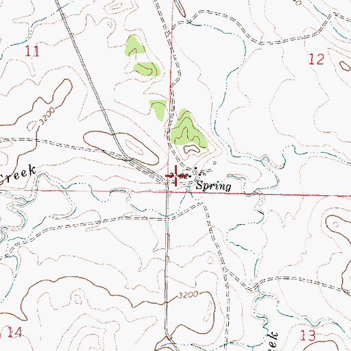 Topographic Map of 02N39E12CCCB01 Well, MT