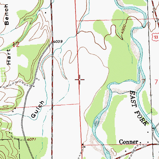 Topographic Map of 02N20W07BCCC01 Well, MT