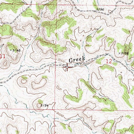 Topographic Map of 02N43E12CBAC01 Spring, MT
