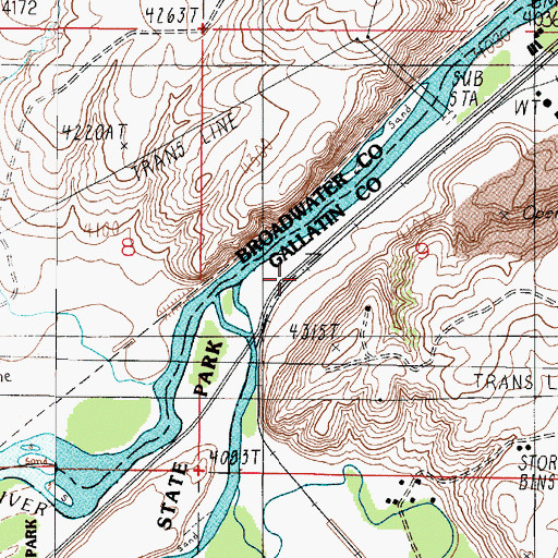 Topographic Map of 02N02E09CBDA01 Well, MT