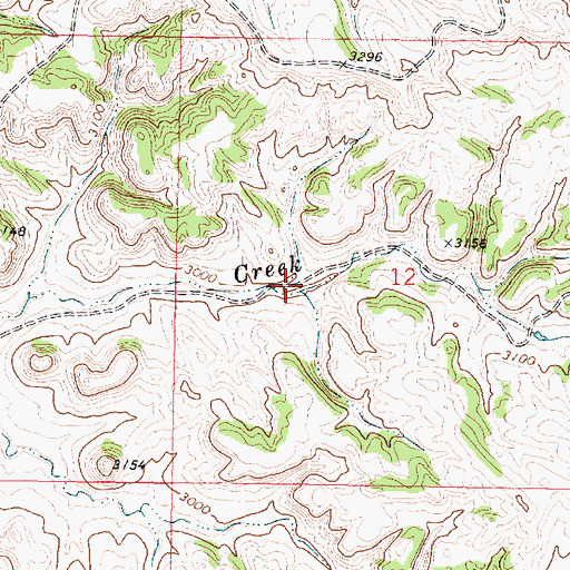 Topographic Map of 02N43E12AC__01 Spring, MT