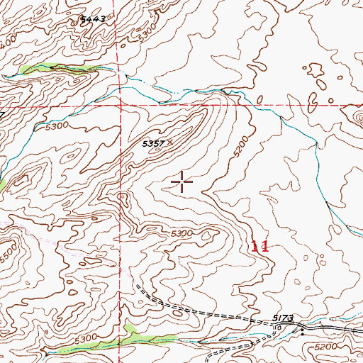 Topographic Map of 02N08E11B___01 Well, MT
