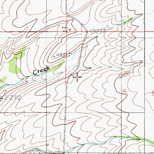 Topographic Map of 02N05E08BC__01 Well, MT