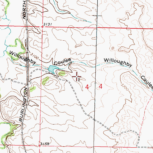 Topographic Map of 02N37E04BDCD01 Well, MT
