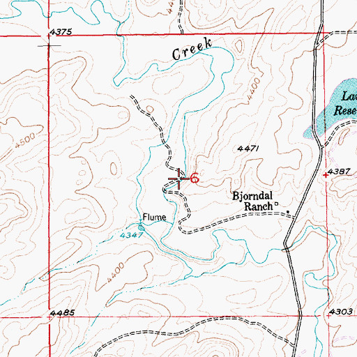 Topographic Map of 02N15E06____01 Well, MT