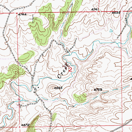 Topographic Map of 02N16E02____01 Well, MT